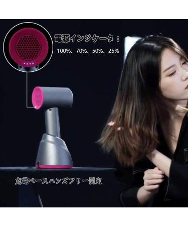 Cordless Hair Dryer 5000mAh Rechargeable Battery Portable Wireless Hair Dryers with Collector Nozzle Cold/Hot Wind 2 Levels Gifts for Women White - Buy Online on GoSupps.com