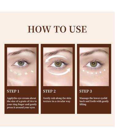 TUOSHITONG Eye Cream - Under Caffeine Eye Cream for Hydrating Under Eyes Care Dark Circles Puffiness & Puffy Bags in Morning and Evening Routine Suitable for All Skin Types 1.76 oz - Buy Online on GoSupps.com