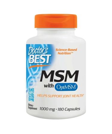 Doctor's Best MSM with OptiMSM 1000 mg 180 Capsules