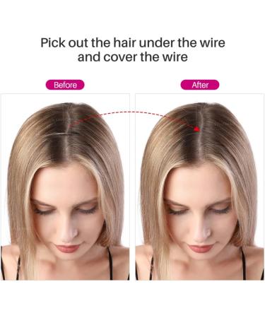 Curly Wig Hairpieces Flip in Women Hair Extensions Natural bent Invisible Halo Hair Extensions M01 (16H613 Dirty Blonde) - Buy Online on GoSupps.com