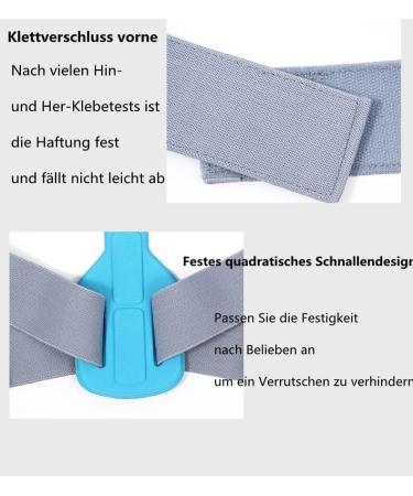 ZZSRX Adjustable Posture Corrector for Kids - Spine Support & Youthful Posture Trainer | Unisex Blue - Buy Online on GoSupps.com