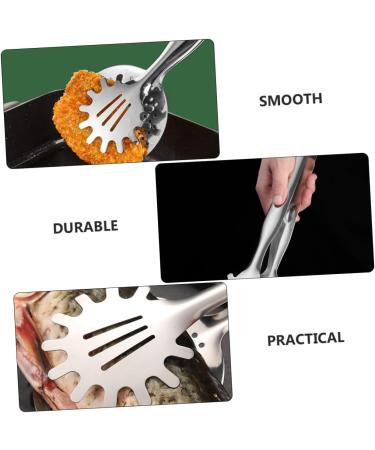 Buy Minkissy 1pc Stainless Steel Grill Tongs for Perfectly Fried Fish - Oil Drain Attachment - International Shipping Available - Buy Online on GoSupps.com