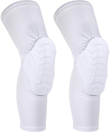 Vocoste Knee Brace for Men & Women - 2 Pack Knee Support for Meniscus Tear Arthritis & Joint Pain | Ideal for Running & Sports | White L - Buy Online on GoSupps.com