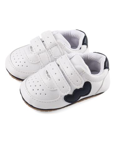 Cheerful Mario Baby Boys Girls First Walking Shoes Infant Prewalkers Pram Shoes Soft PU Leather Anti Slip Sole 6-12 Months W Dark Blue - Buy Online on GoSupps.com