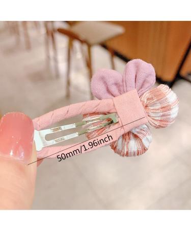 20 Pcs Flower Hair Clips & Hair Ties Set for Baby Girls and Teens | Barrette Hair Accessories Kit with Snap Clips | (A) - Buy Online on GoSupps.com