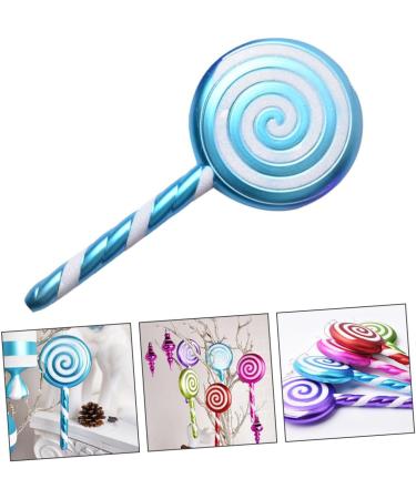 Ciieeo 1pc Lollipop Pendant Wedding Decorations Christmas Lollipop Decorations Ornaments Xmas Candy Pendant Blue 20X9.5X2cm - Buy Online on GoSupps.com