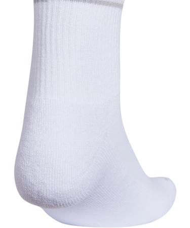 adidas Women's Cushioned Sport High Quarter Socks (3-Pair) - Medium - White/Clear Onix Grey - Buy Online on GoSupps.com