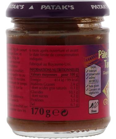Patak's Tandoori Curry Paste - Ideal for Marinades and BBQ - 170g - Buy Online on GoSupps.com