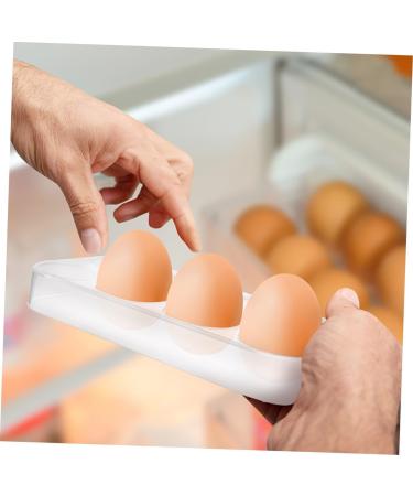 Angoily 2pcs Plastic Egg Racks Eggs Fridge Egg Holder Refrigerator Egg Stands Egg Tray Side Door - Buy Online on GoSupps.com
