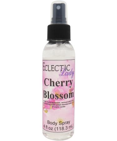 Cherry Blossom Body Spray 4 ounces Body Mist for Women with Clean Light & Gentle Fragrance Long Lasting Perfume with Comforting Scent for Men & Women Cologne with Soft Subtle Aroma For Daily Use 4 Fluid Ounces