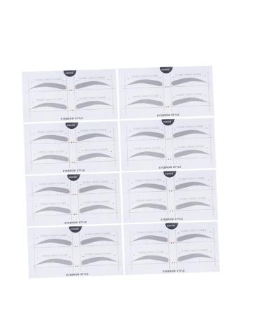 Beavorty Eyebrow Template 2 Makeup Kit Beauty Kit Eyebrow Card Easy Eyebrow Stencil Eyebrow Sticker Simple A607 Makeup Tools