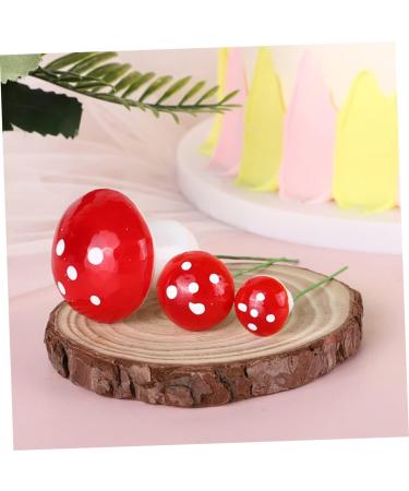 Alipis 60 Pcs Mushroom Cake Toppers Lovely Tiny Mushrooms Birthday Cake Decorations Woodland Theme Cupcake Toppers Cute Mushroom Cupcake Topper Balloon Pump Paper Cup Foam Statue Red - Buy Online on GoSupps.com