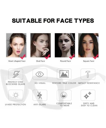 Kursan Oversized Square Black Glasses - Blue Light Blocking Eyewear for Men & Women - Fashion Big Frame Eyeglasses 53mm - Buy Online on GoSupps.com