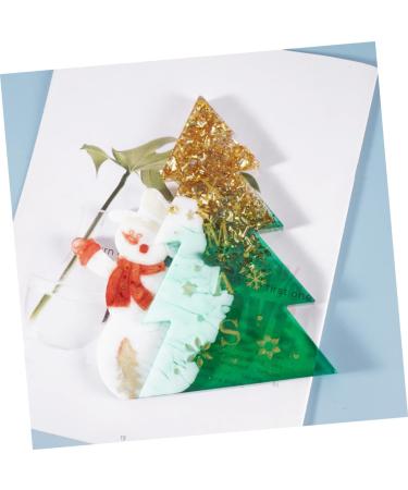 NUOBESTY Christmas Stencils Silicone Molds Diy Casting Resin Silicone Handmade Mold Christmas Tree Ornaments - Buy Online on GoSupps.com