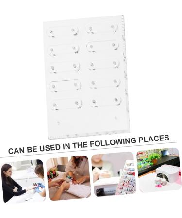 minkissy 1 Set Nail Display Board Nail Color Cards Nail Display Polish Board Salon Nail Color Board Diy Nail Practice Acrylic Display Risers Nail Art Display Tool Work Dropshipping 20x16cm Transparent 1 - Buy Online on GoSupps.com
