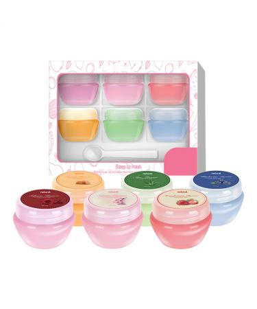 Ghjkldha Lip Moisturizing Balm 6 Pcs Natural Lip Moisturizing Set Set of 6 Mild and Safe Lip Repair Balms Portable Lip Care for Travel Daily Use Parties and