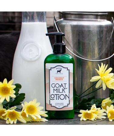 Bates Family Farm Coconut Mango Goat Milk Shea Butter Lotion 8oz - Natural Moisturizer - Buy Online on GoSupps.com