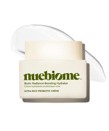 Biotic Radiance-Boosting Hydrator Rich Anti-Aging Face Moisturizer Neck and Chest Cream Mushroom Amino Acid & Vitamin C to Reduce Wrinkles Firm and Brighten Skin 52 mL