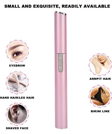 Buy Electric Eyebrow Trimmer - Portable Painless Hair Removal Tool for Women - Pink - Buy Online on GoSupps.com