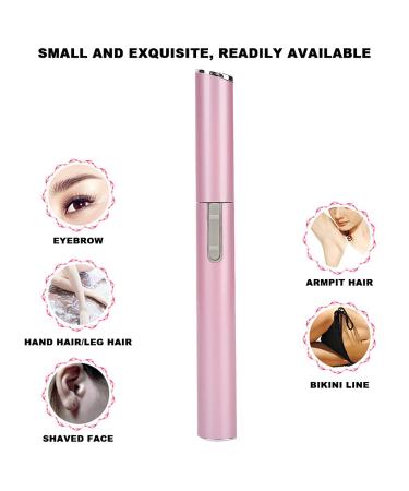 Portable Electric Eyebrow Razors - Painless Face Hair Removal Tool with Stainless Steel Blades | Convenient & Hygienic Design for Effortless Beauty - Buy Online on GoSupps.com