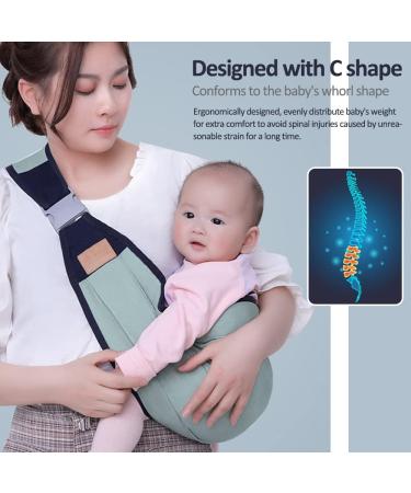 HINATAA Breathable Baby Sling | Adjustable Baby Carrier Wrap for 0-36 Months (Green) - Quick Dry with Thick Shoulder Straps - Buy Online on GoSupps.com