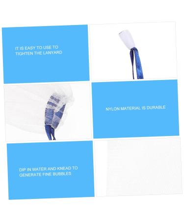 20pcs Soap Net Bag - Double Foam Net for Face Wash & Soap Cleaning Tool - Drawstring Holder Nylon Mesh A165 - Buy Online on GoSupps.com