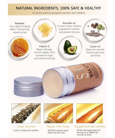 Samnyte Hair Wax Stick - Non-Greasy Styling Pomade for Hair Wigs & Edge Control - 2.7 Oz - Buy Online on GoSupps.com