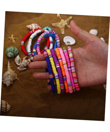 ABOOFAN 24 Pcs Clay Bracelet Bohemia Bracelets Stackable Bracelet Bracelets Aesthetic Elastic Bracelet Summer Beach Bracelets Summer Beach Jewelry Wafer Decorate Miss Polymer Clay - Buy Online on GoSupps.com