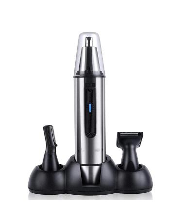 Ear and Nose Hair Trimmer Professional Painless Eyebrow Facial Ear Hair Trimmer Clipper for Men and Women Battery-Operated IPX7 Waterproof Dual Edge Blades for Easy Cleansing