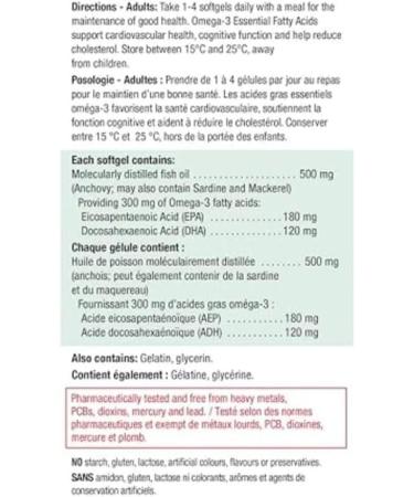 Omega-3 Select 300 mg - Buy Online on GoSupps.com