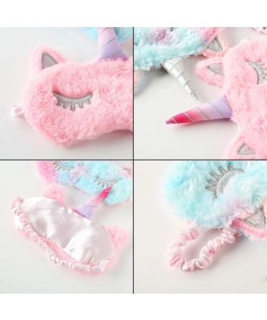 KBD Unicorn Sleeping Mask - Soft Plush Blindfold for Girls - Cute Kids Sleep Mask 2 Pack - Buy Online on GoSupps.com