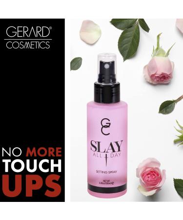 Gerard Cosmetics Slay All Day Makeup Setting Spray - Rose Scented Matte Finish Oil Control Cruelty Free - Long Lasting 3.38oz (100ml) - Shop Internationally - Buy Online on GoSupps.com