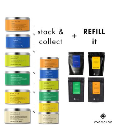 Buy MONCLOA BERLIN Premium Fruit Infusion - Apple Grape Pineapple & More | 2.8oz Pouch - International Shipping - Buy Online on GoSupps.com