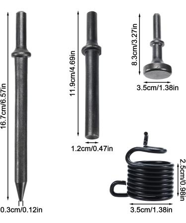 RELMON 8 Pcs Pneumatic Chisel Set for Air Hammer - 7 Shapes Concrete Masonry Drill Bits - Buy Online on GoSupps.com