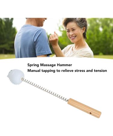 Feather Massage Hammer - Manual Tapping Stick for Deep Tissue Relief | Cute Hedgehog Design for Legs Neck & Shoulders | International Shipping Available - Buy Online on GoSupps.com