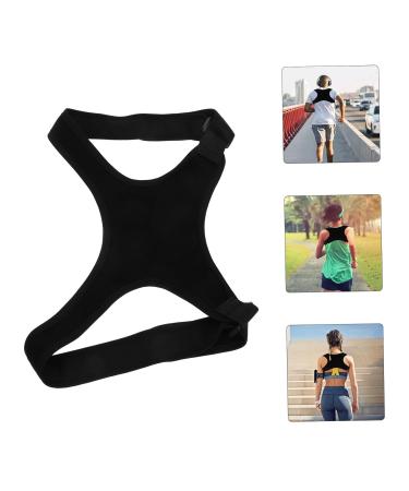 MUCKLILY Belt Brace Shoulder Rest Holder Straightener Men Women Posture Band Black Polyester - Buy Online on GoSupps.com