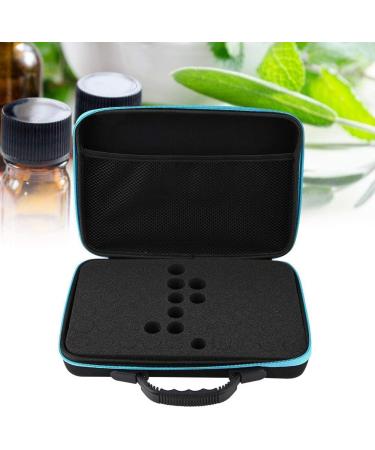 Wifehelper Essential Oils Carrying Bag - Hard Shell Case for 60 Bottles (5ml & 15ml) - Shockproof Aromatherapy Travel Organizer - Blue - Buy Online on GoSupps.com