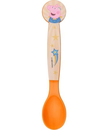 Thenoo 2x Children's Cutlery Set - Peppa Pig Fork & Spoon - Reusable Plastic Kids Cutlery - International Shipping Available - Buy Online on GoSupps.com