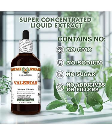 Hawaii Pharm Valerian Alcohol-Free Extract Glycerite for Sleep Support Promotes Calm Enhances Women's Wellness Supports Relaxation Eases Restlessness - 2 fl.oz 2 Fl Oz (Pack of 1) - Buy Online on GoSupps.com