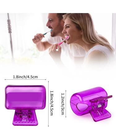 4 Pack Travel Toothbrush Head Covers - Portable Plastic Protector Caps for Household, Travel, Camping - Green, Orange, Purple, Red - Buy Online on GoSupps.com