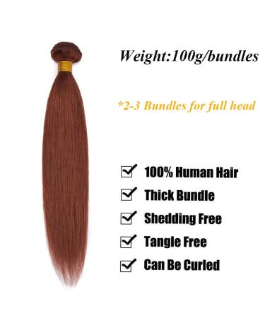 Buy SEGO Brazilian Human Hair Bundles - 100% Real Straight Virgin Weave Red Brown 8 Extensions for International Shipping - Buy Online on GoSupps.com