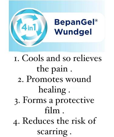 Bepanthen Wound Gel for Abrasions, Cuts, and Burns - 50g / 1.76 Oz | Vegan | Promotes Healing and Soothes Irritated Skin - Buy Online on GoSupps.com