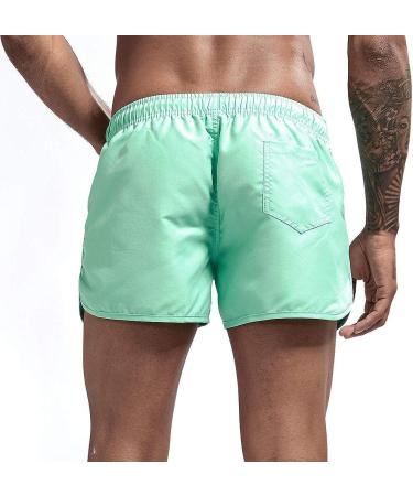 Mens Premium Cotton Canvas Cargo Shorts - Mint Green, X-Large | Work & Casual Summer Shorts - Buy Online on GoSupps.com