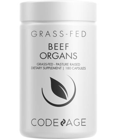 CodeAge Grass-Fed Beef Organs 180 Capsules