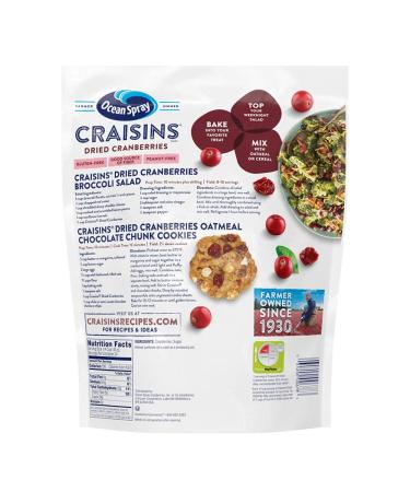 Ocean Spray Craisins Dried Cranberries 48oz - Original 3lb Pack - Buy Online on GoSupps.com