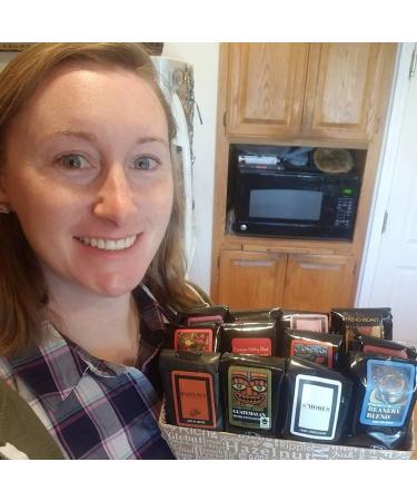 Indulgent Coffee Selection Gift Box | 12 Flavored 1.75oz Arabica Coffee Samplers - Buy Online on GoSupps.com