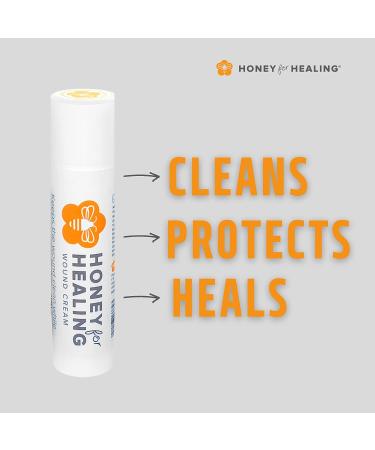 Medical Grade Manuka Honey Healing Cream 15+ UMF | Rapidly Heals Minor Injuries, Burns, Cuts & Scars | 1.75oz - Buy Online on GoSupps.com
