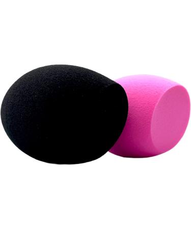 Make Up Sponge Set Cream And Powder Beauty Sponge Liquid Foundation Easy Cleaning Soft & Non Latex Applicator Sponges Multi-colored Wet and Dry LUKADA (Black & Pink (Clear Box)) - Buy Online on GoSupps.com