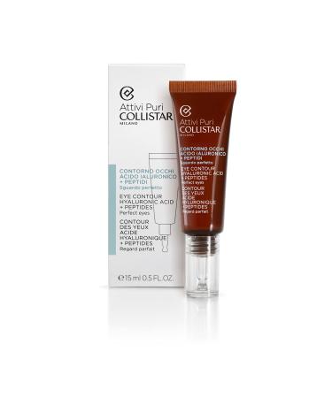 Collistar Attivi Puri Eye Contour Serum Gel - Hyaluronic Acid & Peptides for Dark Circles Swelling & Fine Lines - 15ml | All Skin Types All Ages - International Shipping - Buy Online on GoSupps.com