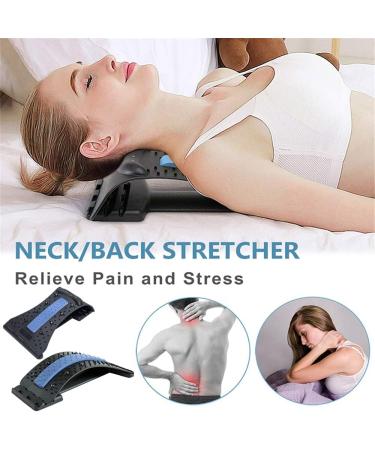 YGMXZL Backhillers Posture Correction Neck & Shoulder Relaxer 2-in-1 Back Massage Support with Magnetic Pearls Adjustable 3-Step Back Stretcher (Green) - International Shipping - Buy Online on GoSupps.com